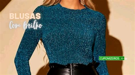 Blusas com Brilho: Top 17 Looks para Arrasar nas .